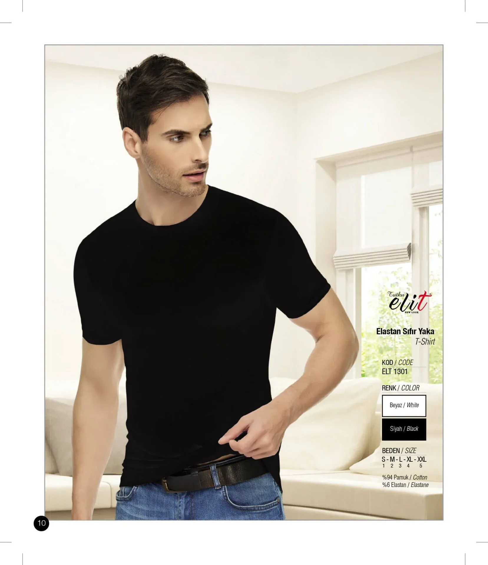 Erkek Sıfır Yaka T-Shirt