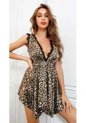 Leopar Desenli Fantezi Gecelik For Dreams 8329