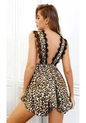 Leopar Desenli Fantezi Gecelik For Dreams 8329
