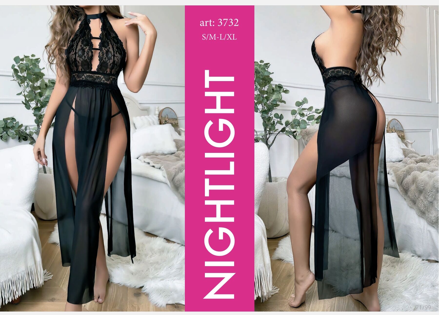 Nightlıght 3732 Uzun Fantezi Elbise