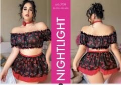 Nightlıght 3759 Büyük Beden Gecelik