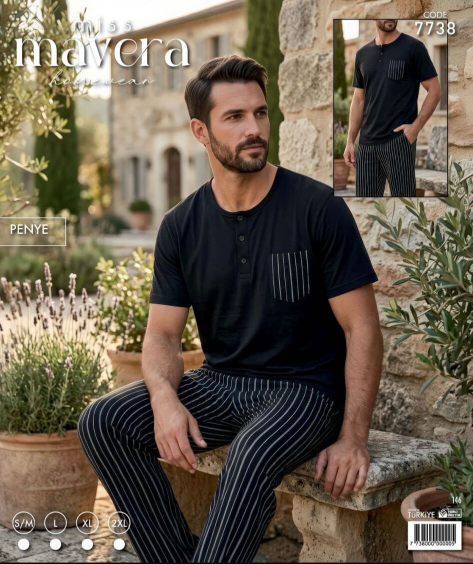 Mavera 7738 Erkek Pijama Takımı