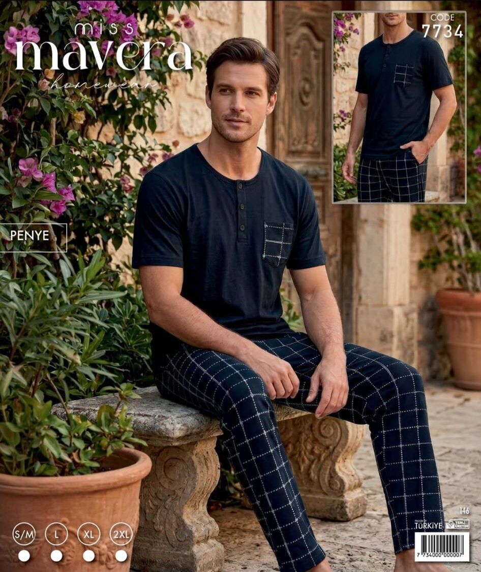 Mavera 7734 Erkek Pijama Takımı